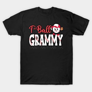 Tee Ball Grammy Leopard  Tball Grammy Mother's Day T-Shirt